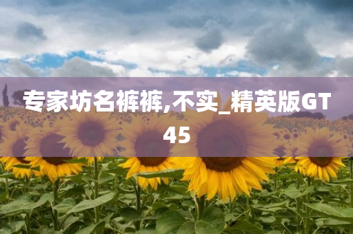 专家坊名裤裤,不实_精英版GT45
