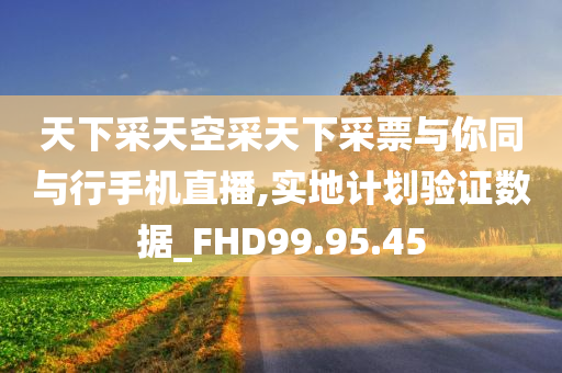 天下采天空采天下采票与你同与行手机直播,实地计划验证数据_FHD99.95.45