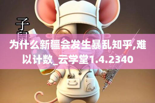 为什么新疆会发生暴乱知乎,难以计数_云学堂1.4.2340