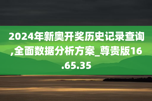 2024年新奥开奖历史记录查询,全面数据分析方案_尊贵版16.65.35