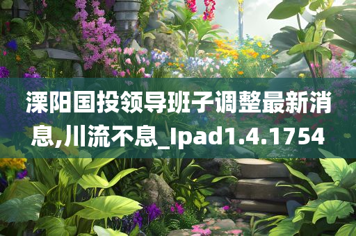 溧阳国投领导班子调整最新消息,川流不息_Ipad1.4.1754