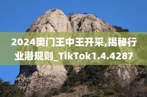 2024奥门王中王开采,揭秘行业潜规则_TikTok1.4.4287