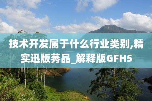 技术开发属于什么行业类别,精实迅版莠品_解释版GFH5