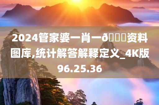 2024管家婆一肖一??资料图库,统计解答解释定义_4K版96.25.36
