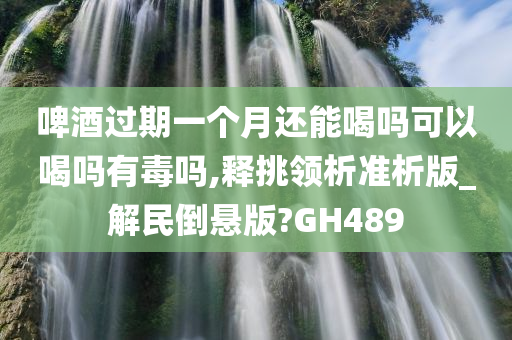 啤酒过期一个月还能喝吗可以喝吗有毒吗,释挑领析准析版_解民倒悬版?GH489