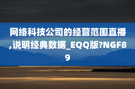 网络科技公司的经营范围直播,说明经典数据_EQQ版?NGF89