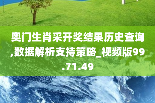 奥门生肖采开奖结果历史查询,数据解析支持策略_视频版99.71.49