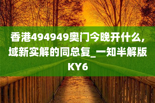 香港494949奥门今晚开什么,域新实解的同总复_一知半解版KY6
