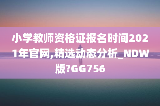 小学教师资格证报名时间2021年官网,精选动态分析_NDW版?GG756