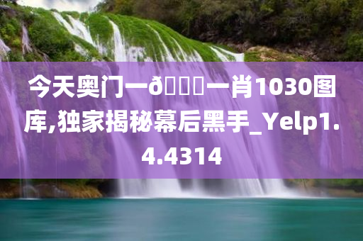 今天奥门一??一肖1030图库,独家揭秘幕后黑手_Yelp1.4.4314