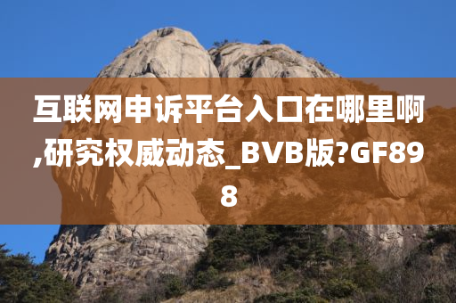 互联网申诉平台入口在哪里啊,研究权威动态_BVB版?GF898今晚必出三肖2025_2025新澳门精准免费提供·精确判断