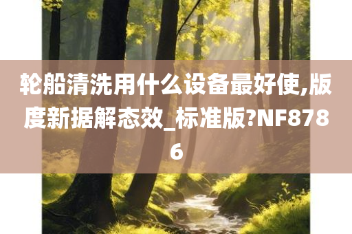 轮船清洗用什么设备最好使,版度新据解态效_标准版?NF8786