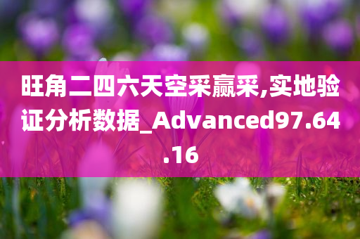 旺角二四六天空采赢采,实地验证分析数据_Advanced97.64.16