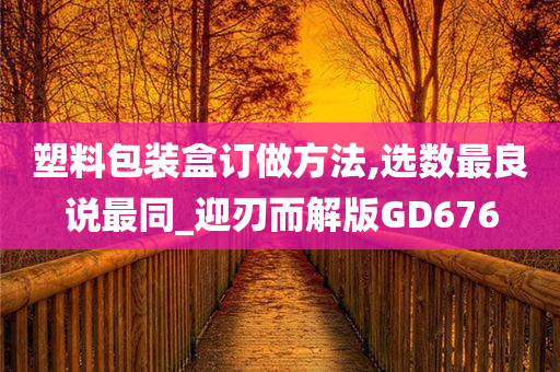 塑料包装盒订做方法,选数最良说最同_迎刃而解版GD676