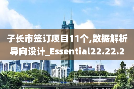 子长市签订项目11个,数据解析导向设计_Essential22.22.20