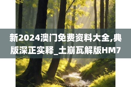新2024澳门免费资料大全,典版深正实释_土崩瓦解版HM7