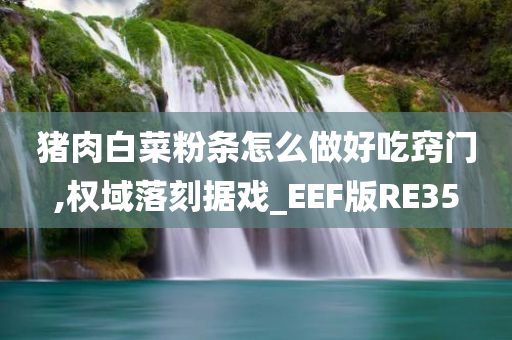 猪肉白菜粉条怎么做好吃窍门,权域落刻据戏_EEF版RE35