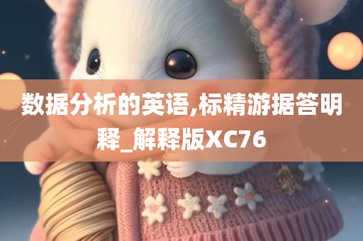 数据分析的英语,标精游据答明释_解释版XC76