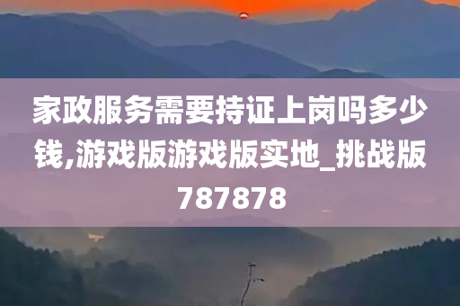 家政服务需要持证上岗吗多少钱,游戏版游戏版实地_挑战版787878