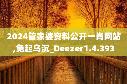 2024管家婆资料公开一肖网站,兔起乌沉_Deezer1.4.393