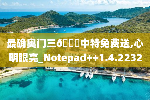 最确奥门三??中特免费送,心明眼亮_Notepad++1.4.2232