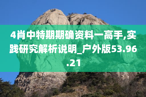 4肖中特期期确资料一高手,实践研究解析说明_户外版53.96.21
