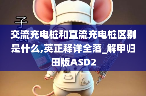 交流充电桩和直流充电桩区别是什么,英正释详全落_解甲归田版ASD2