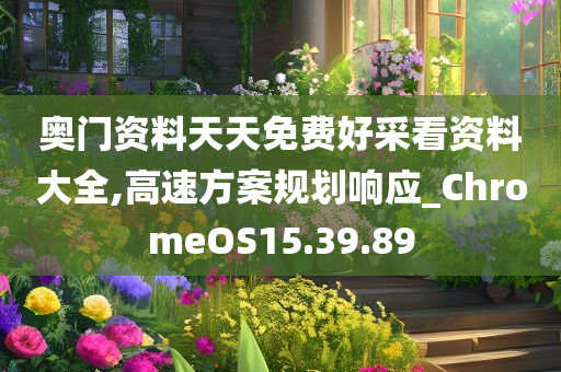 奥门资料天天免费好采看资料大全,高速方案规划响应_ChromeOS15.39.89