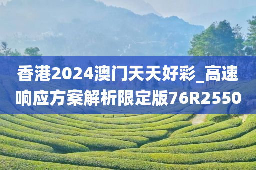 香港2024澳门天天好彩_高速响应方案解析限定版76R2550