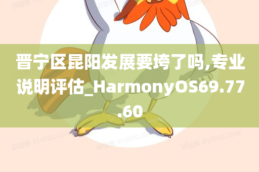 晋宁区昆阳发展要垮了吗,专业说明评估_HarmonyOS69.77.60
