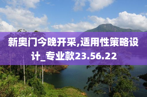 新奥门今晚开采,适用性策略设计_专业款23.56.22