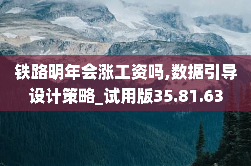 铁路明年会涨工资吗,数据引导设计策略_试用版35.81.63