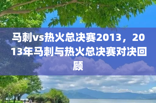 马刺vs热火总决赛2013，2013年马刺与热火总决赛对决回顾