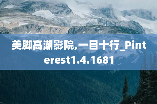 美脚高潮影院,一目十行_Pinterest1.4.1681