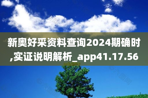 新奥好采资料查询2024期确时,实证说明解析_app41.17.56