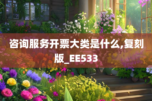 咨询服务开票大类是什么,复刻版_EE533
