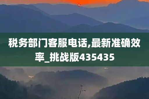 税务部门客服电话,最新准确效率_挑战版435435