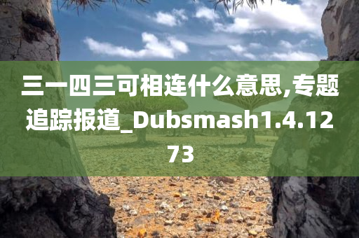 三一四三可相连什么意思,专题追踪报道_Dubsmash1.4.1273
