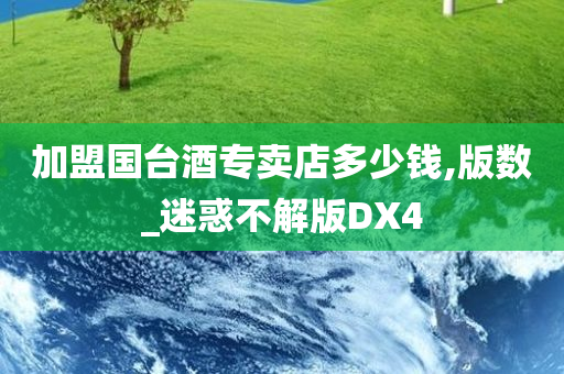加盟国台酒专卖店多少钱,版数_迷惑不解版DX4