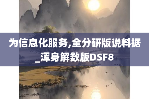 为信息化服务,全分研版说料据_浑身解数版DSF8