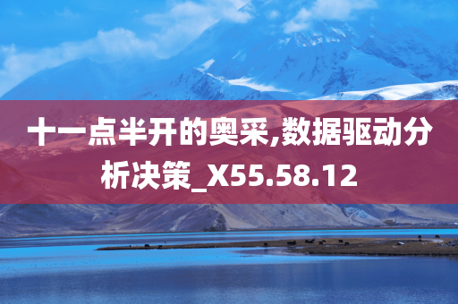 十一点半开的奥采,数据驱动分析决策_X55.58.12