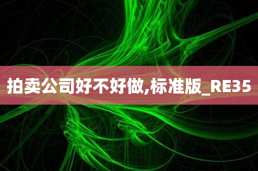 拍卖公司好不好做,标准版_RE35