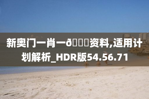 新奥门一肖一??资料,适用计划解析_HDR版54.56.71