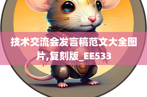 技术交流会发言稿范文大全图片,复刻版_EE533
