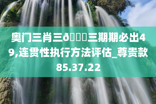 奥门三肖三??三期期必出49,连贯性执行方法评估_尊贵款85.37.22
