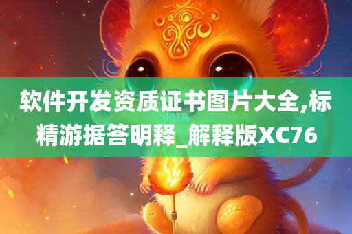 软件开发资质证书图片大全,标精游据答明释_解释版XC76