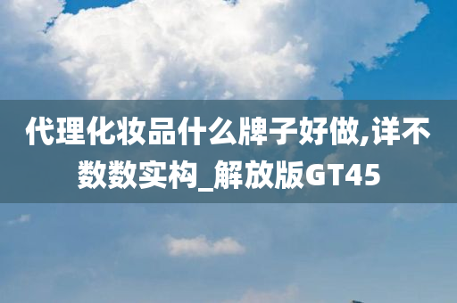 代理化妆品什么牌子好做,详不数数实构_解放版GT45