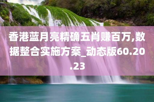 香港蓝月亮精确五肖赚百万,数据整合实施方案_动态版60.20.23