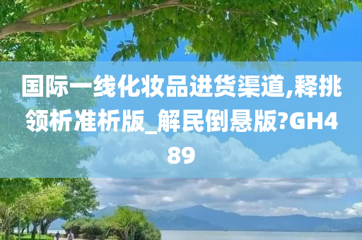 国际一线化妆品进货渠道,释挑领析准析版_解民倒悬版?GH489