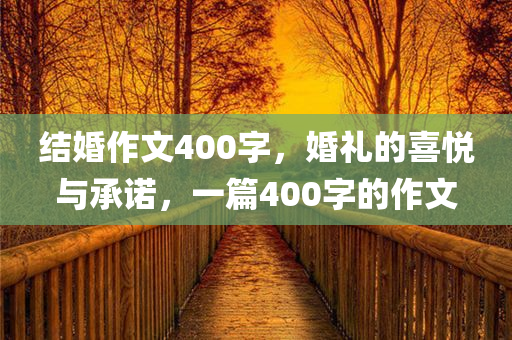 结婚作文400字，婚礼的喜悦与承诺，一篇400字的作文